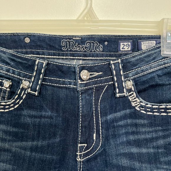 Miss Me Dark Wash Bootcut Jeans Style JE5180B3L Size 29 - Picture 4 of 10